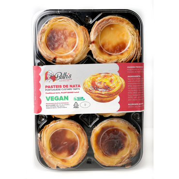 Vegan Pastel de Nata — Plant-Based Portuguese Custard Tarts (Frozen)